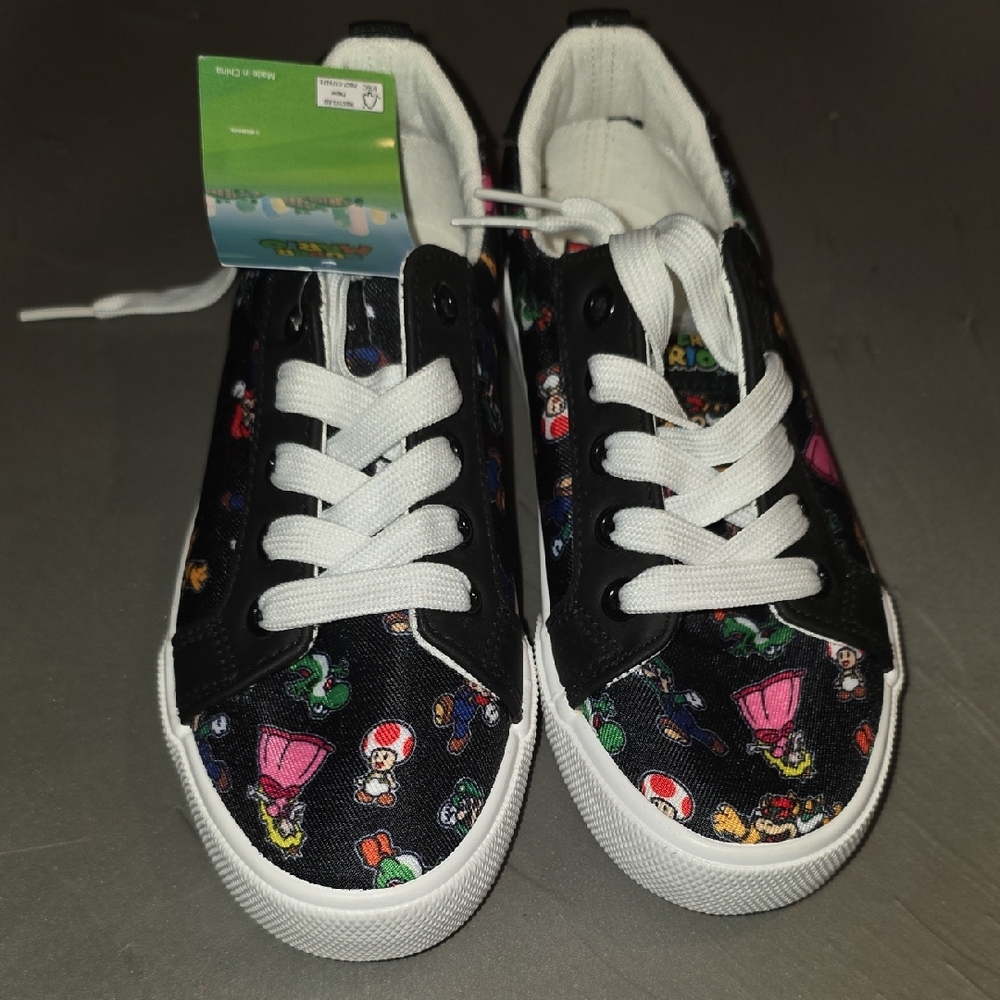 Kids Cartoon Character Sneakers - Black